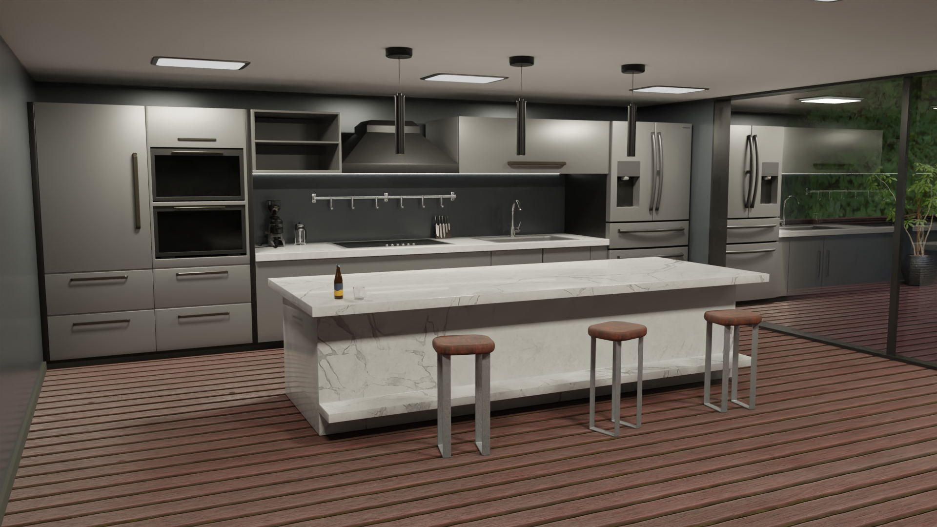 Kitchen interior design preview image 3